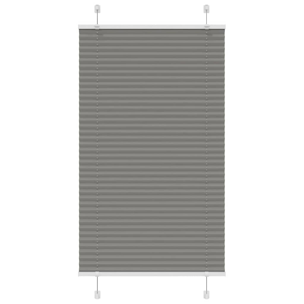 Vidaxx Plissee-Rollo 80x100 cm Stoffbreite 79,4 cm Anthrazit