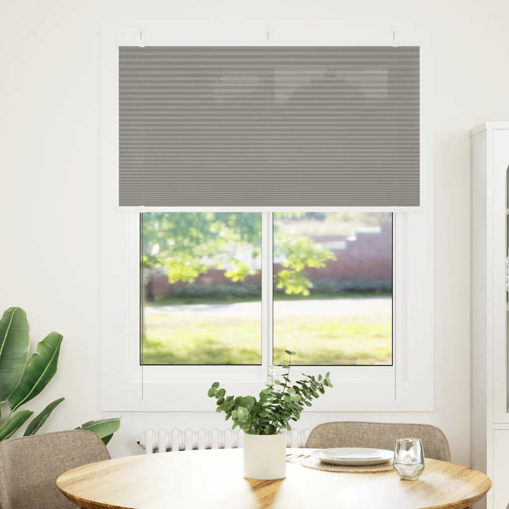 Vidaxl plissé rolgordijn 105x150 cm stofbreedte 104,4 cm antraciet