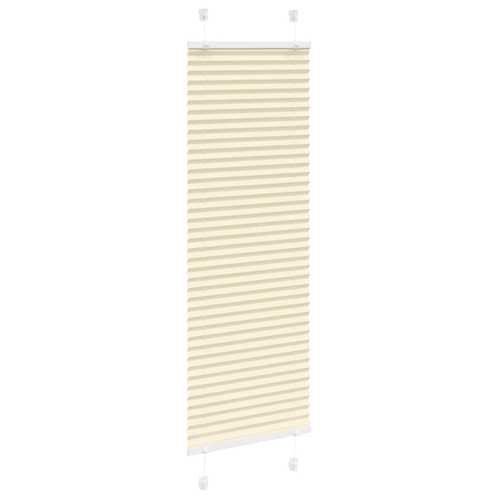 Vidaxl plissé rolgordijn 45x150 cm stofbreedte 44,4 cm polyester crème