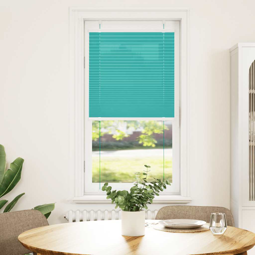 Vidaxl plissé rolgordijn 60x150 cm stofbreedte 59,4 cm petrol groen