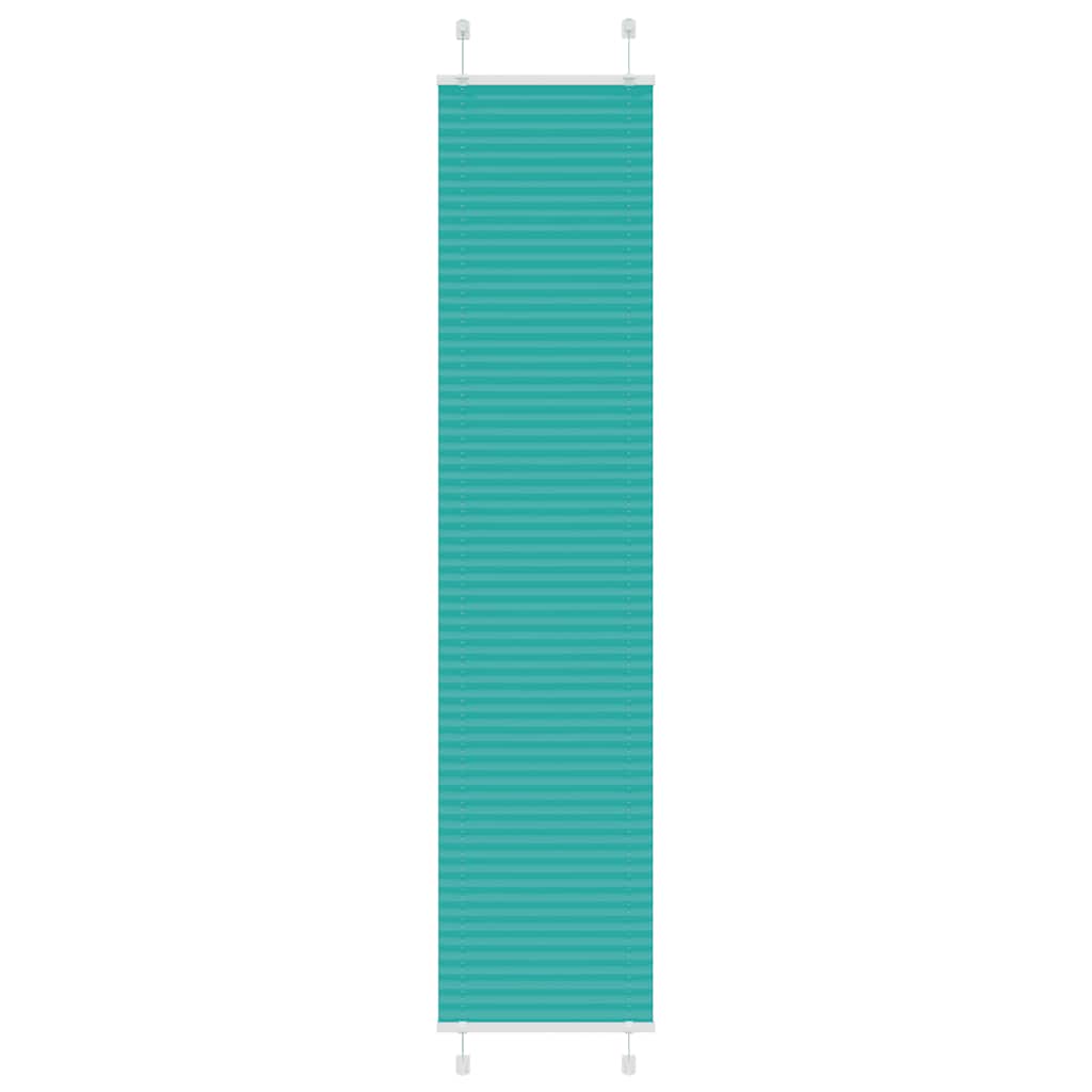Vidaxl plissé rolgordijn 50x200 cm stofbreedte 49,4 cm petrol groen
