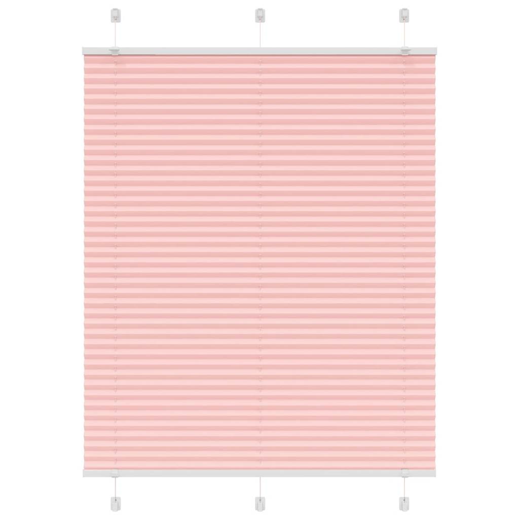Vidaxl plissé rolgordijn 105x150cm stofbreedte 104,4cm polyester roze
