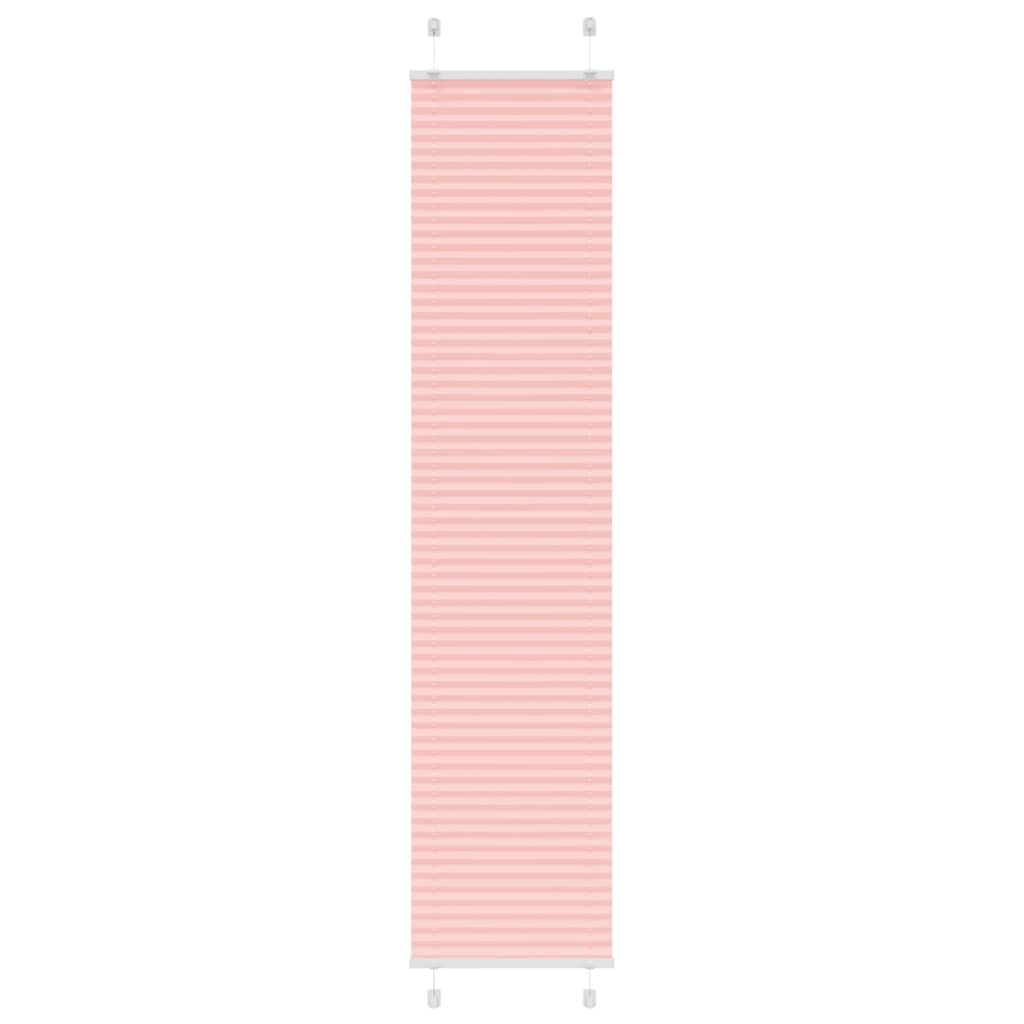 Vidaxl plissé rolgordijn 40x200 cm stofbreedte 39,4 cm polyester roze