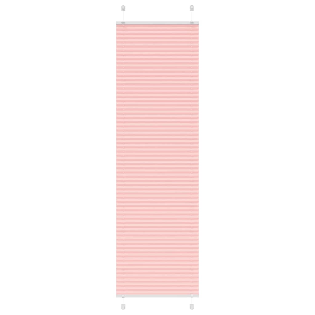 Vidaxl plissé rolgordijn 60x200 cm stofbreedte 59,4 cm polyester roze