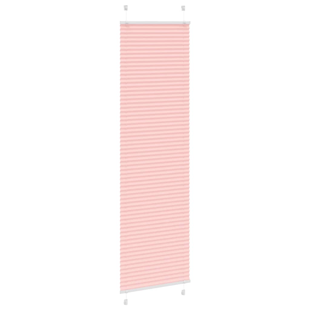 Vidaxl plissé rolgordijn 60x200 cm stofbreedte 59,4 cm polyester roze