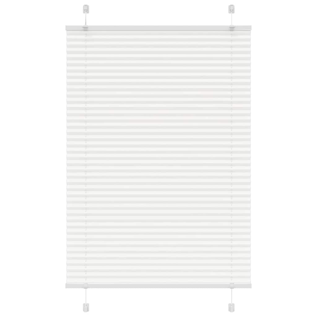 Vidaxl plissé rolgordijn 85x100 cm stofbreedte 84,4 cm polyester wit