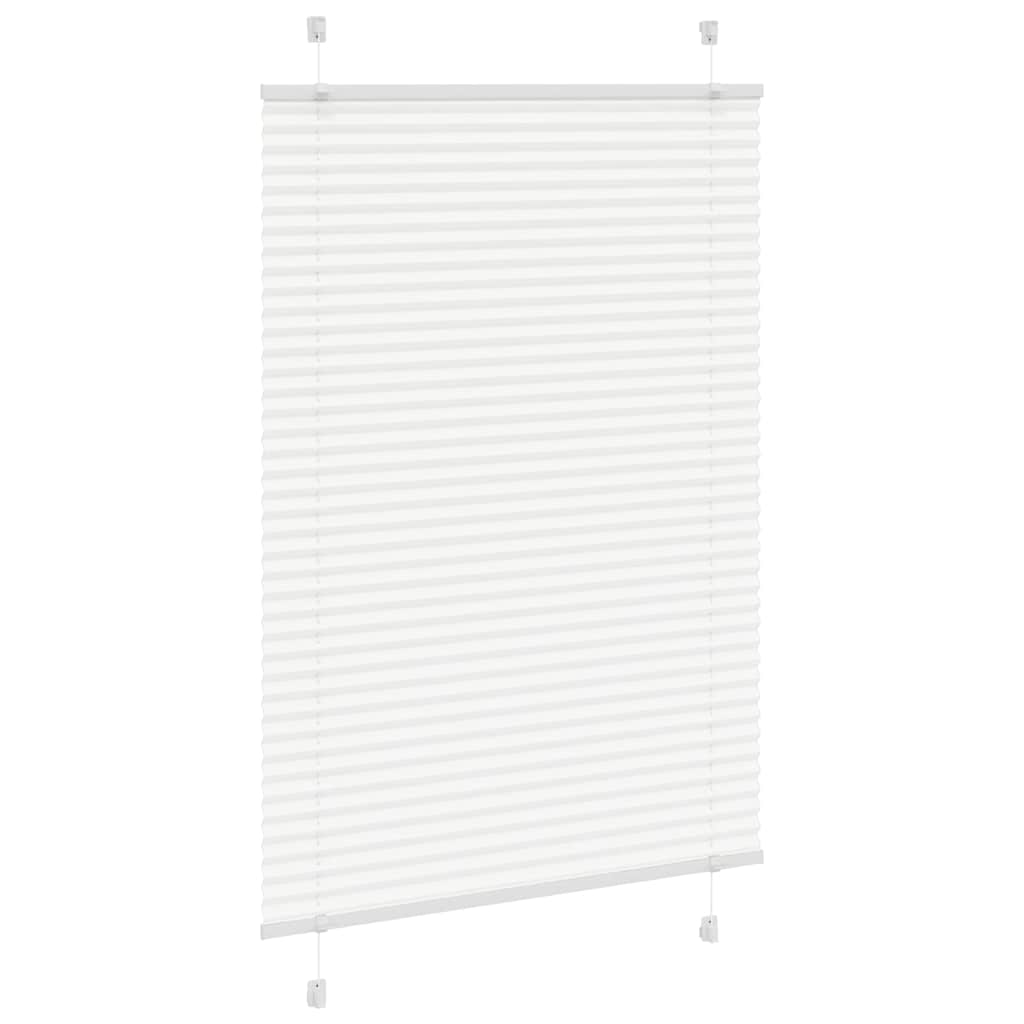 Vidaxl plissé rolgordijn 85x100 cm stofbreedte 84,4 cm polyester wit