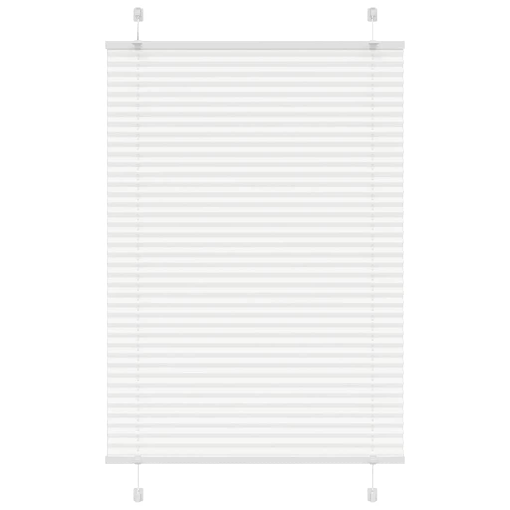Vidaxl plissé rolgordijn 100x100 cm stofbreedte 99,4cm polyester wit