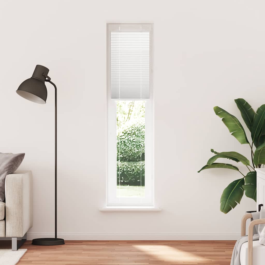 Vidaxl plissé rolgordijn 40x200 cm stofbreedte 39,4 cm polyester wit