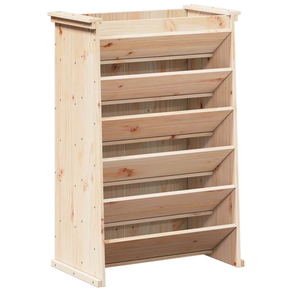 Vidaxx Kräuterbehälter 6-lagig 69x40x101,5 cm massives Kiefernholz