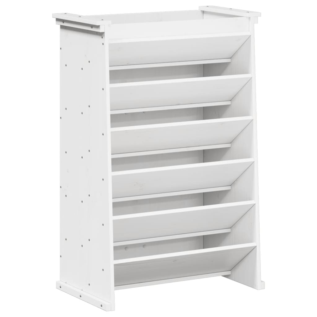 Vidaxx Kräuterbehälter 6-lagig 69x40x101,5 cm massives Kiefernholz weiß