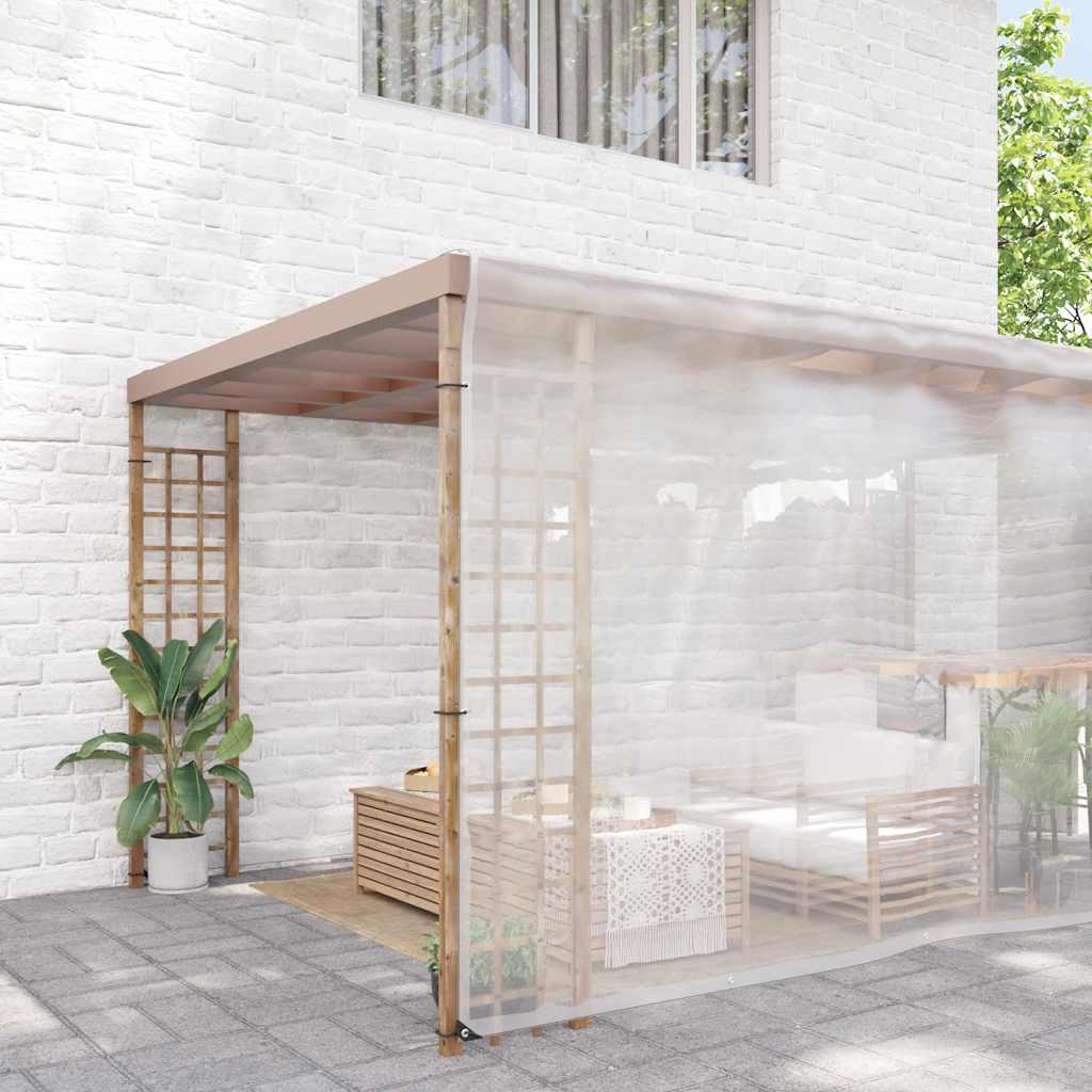 Vidaxx transparente Plane mit Ösen 8x10 m Polyethylen
