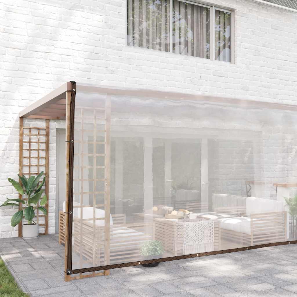 Vidaxx transparente Plane mit Ösen 6x8 m Polyethylen