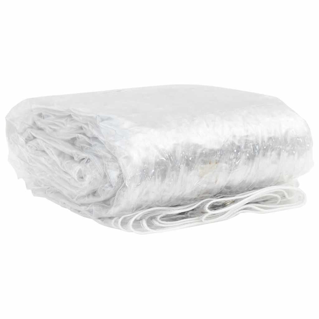 VidaXL transparente Plane mit Ösen 2x10 m PVC
