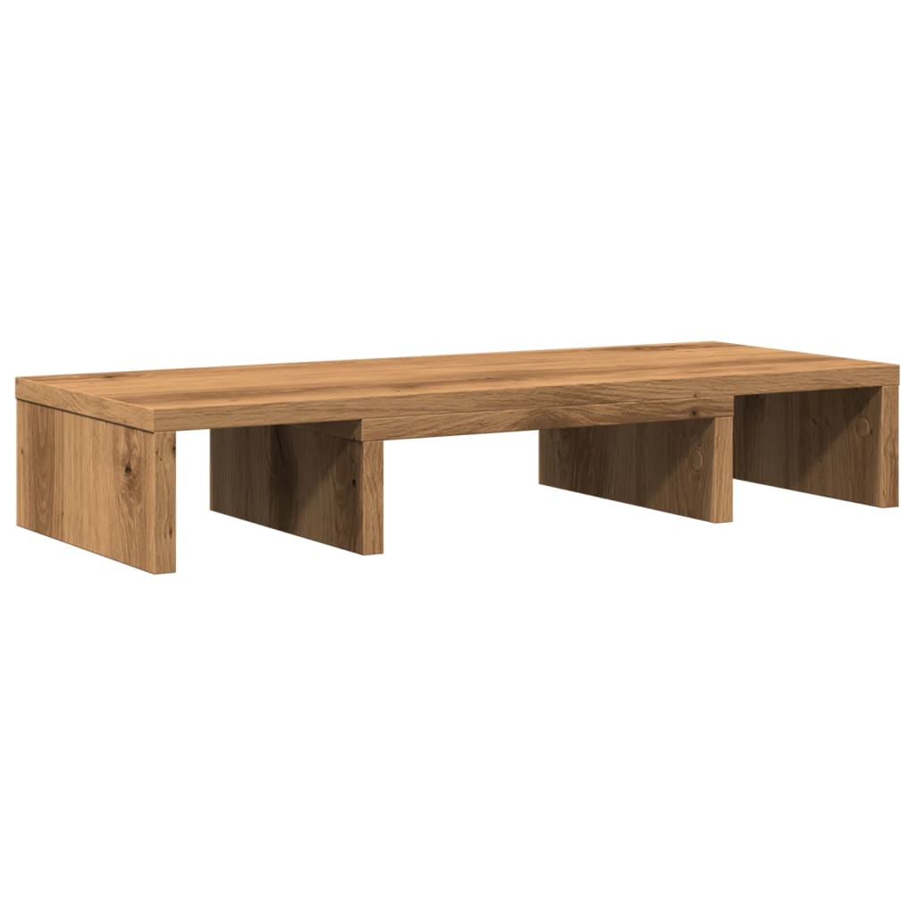 VidaXL Monitorständer verstellbar 60x24x10,5cm Holz handwerkliche Eiche