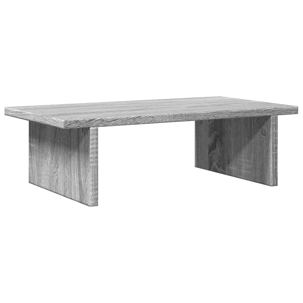Vidaxxl-Monitorständer 50 x 27 x 15 cm, Holzwerkstoff, graue Sonoma-Eiche