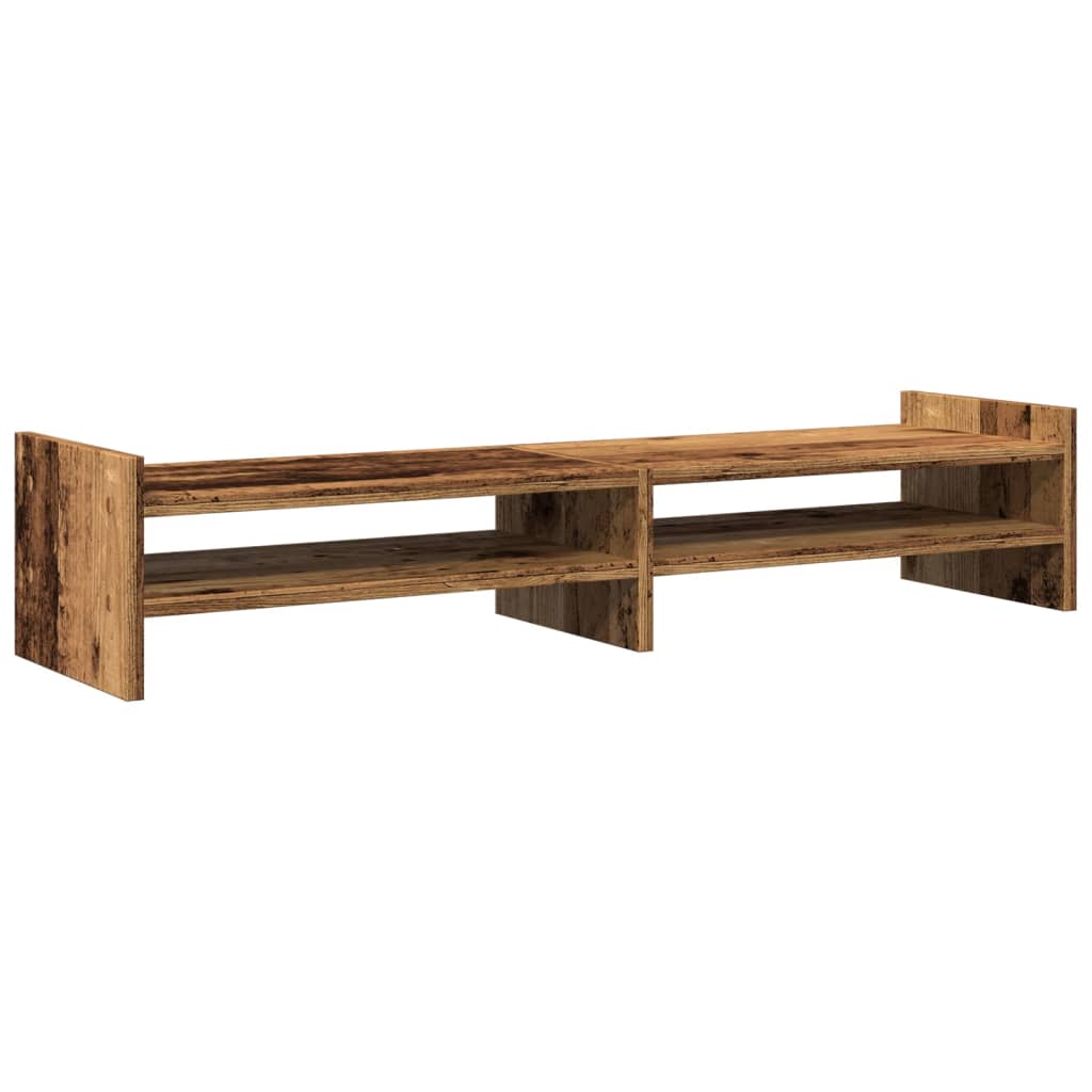 Vidaxxl Monitorständer 100x27x20 cm verarbeitetes Holz, altholzfarben