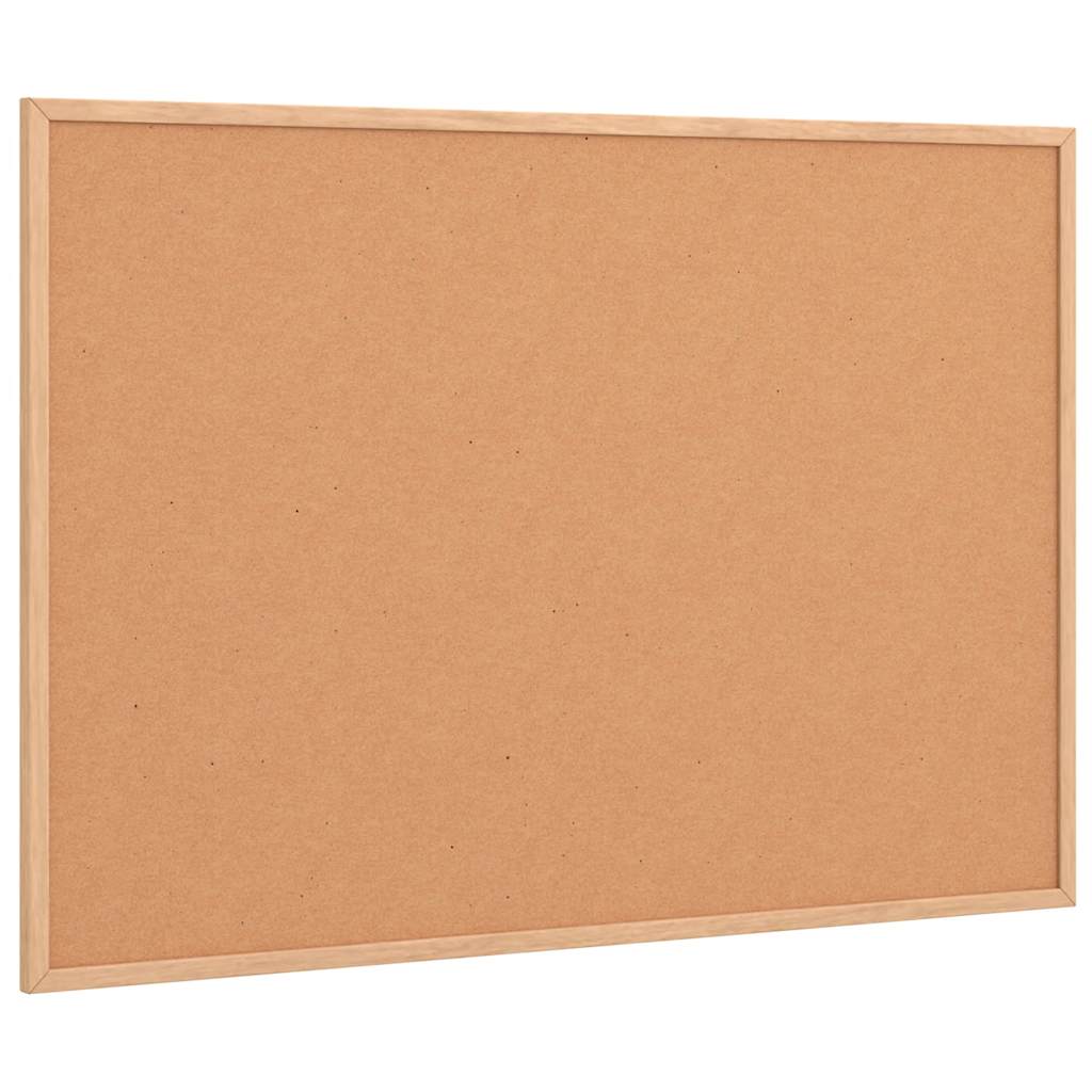 Vidaxl kurkbord met massief grenenhouten frame 80x55 cm