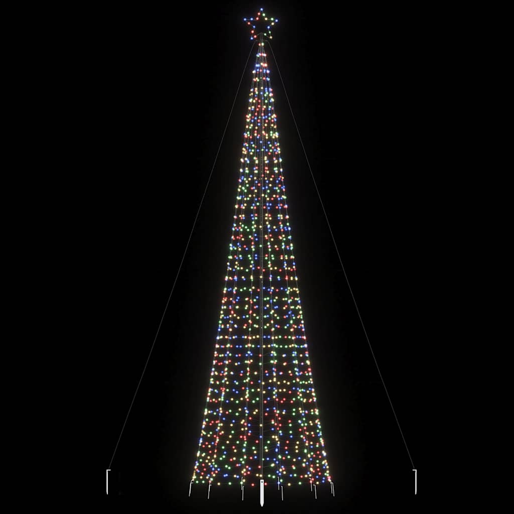 Vidaxxl Lichtkegel mit Erdspießen 1534 mehrfarbige LEDs 500 cm