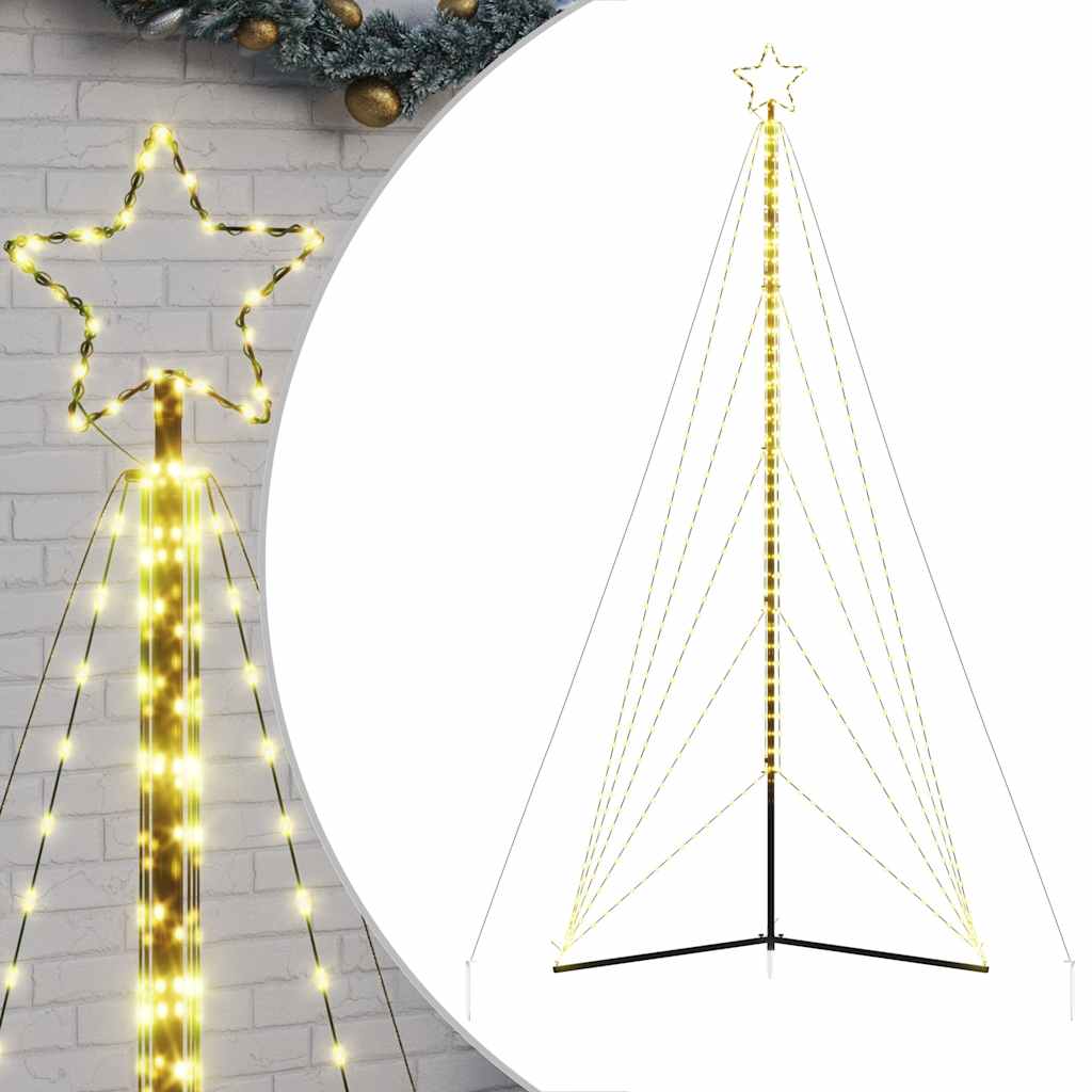 Vidaxxl LED-Weihnachtsbaum 615 LEDs warmweiß 404,5 cm