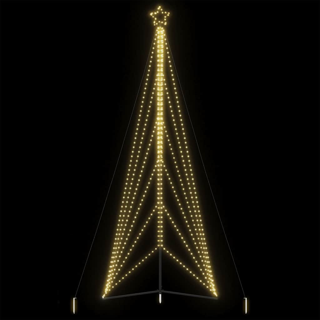 Vidaxxl LED-Weihnachtsbaum 861 LEDs warmweiß 478 cm