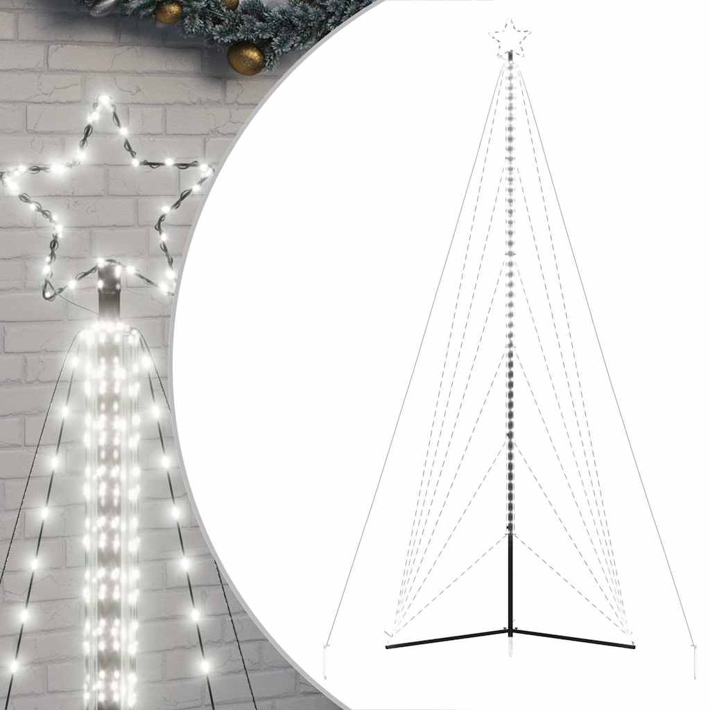 Vidaxxl LED-Weihnachtsbaum 861 LEDs kaltweiß 478 cm