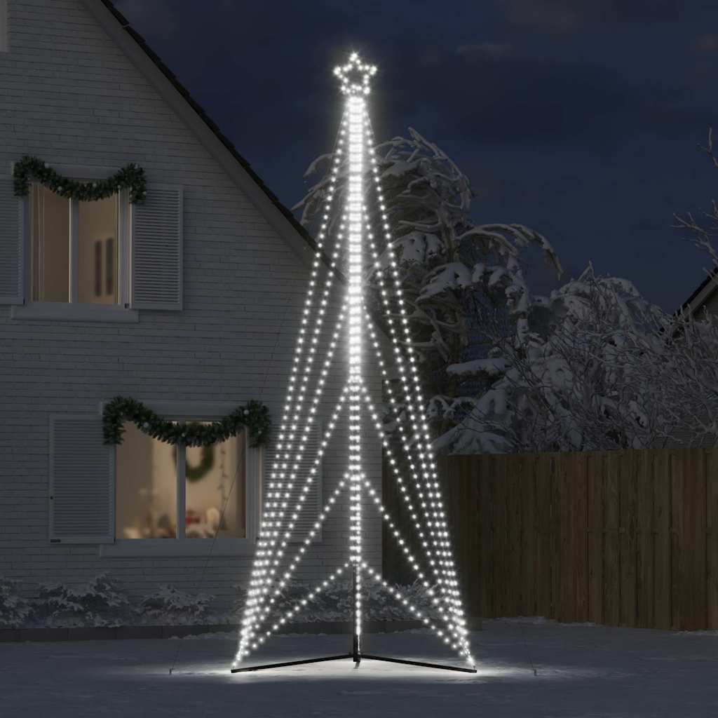 Vidaxxl LED-Weihnachtsbaum 861 LEDs kaltweiß 478 cm