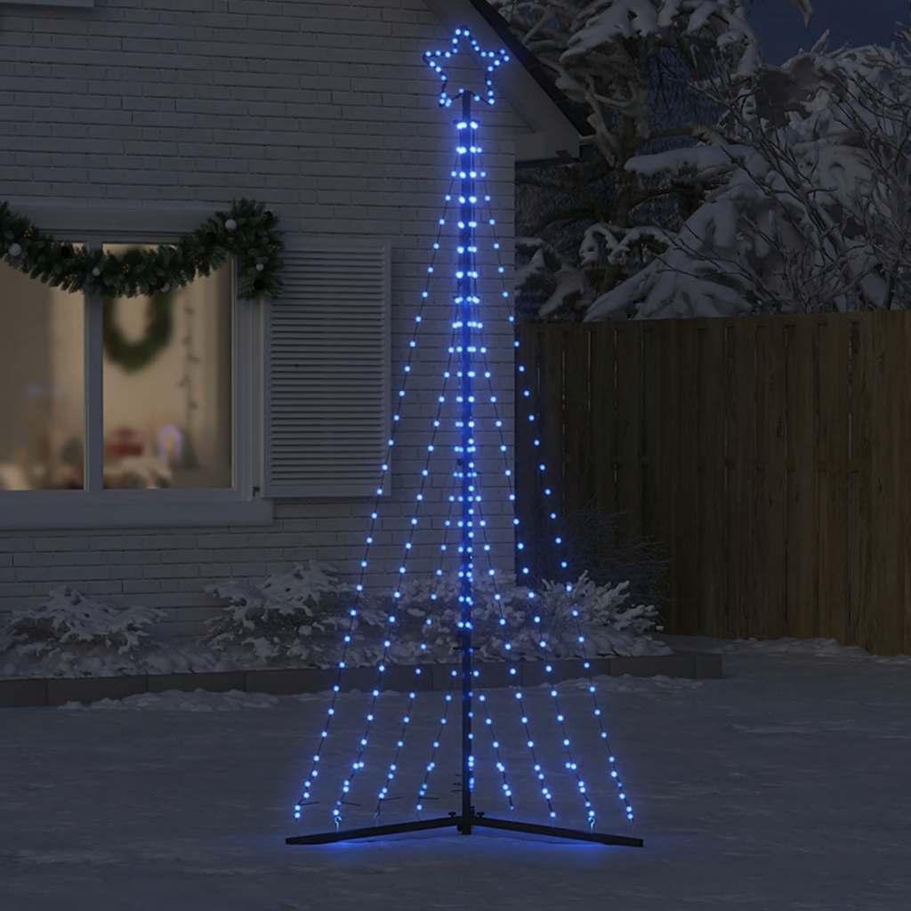Vidaxxl LED-Weihnachtsbaum 447 LEDs 249 cm blau
