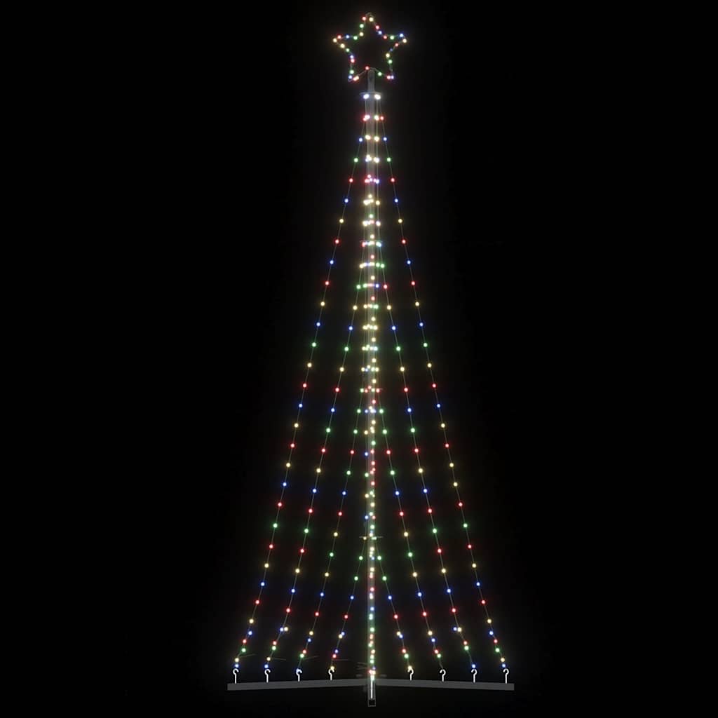 Vidaxxl LED-Weihnachtsbaum 447 LEDs bunt 249 cm