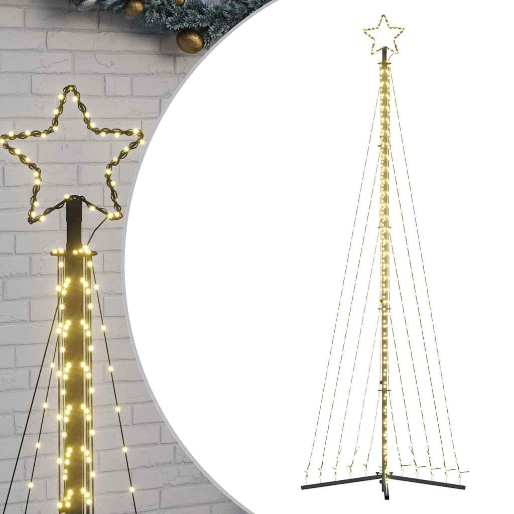 Vidaxxl LED-Weihnachtsbaum 495 LEDs warmweiß 300,5 cm