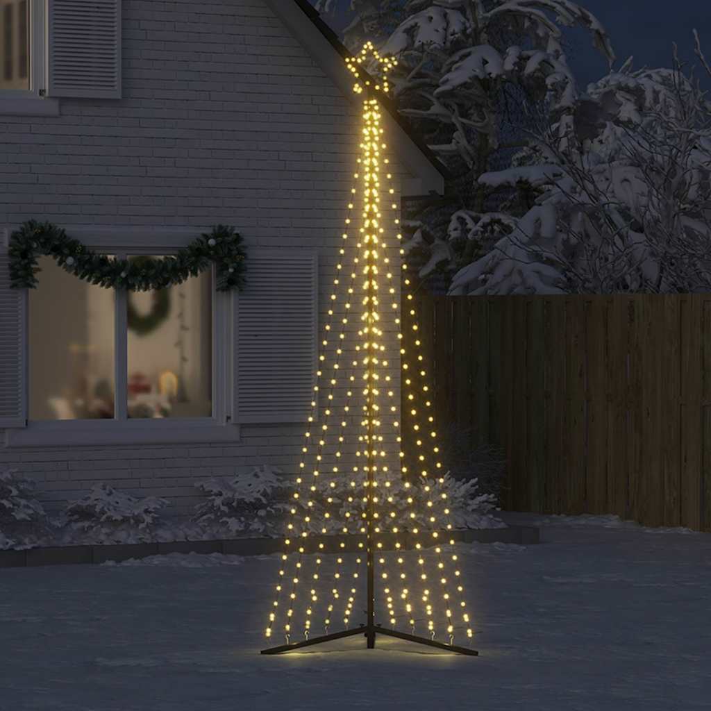 Vidaxxl LED-Weihnachtsbaum 495 LEDs warmweiß 300,5 cm