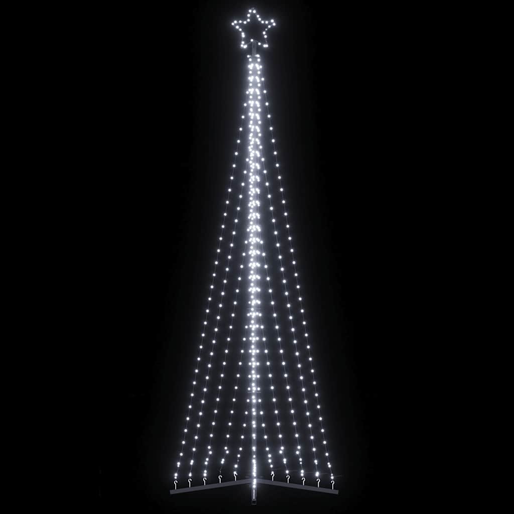 Vidaxxl LED-Weihnachtsbaum 495 LEDs kaltweiß 300,5 cm