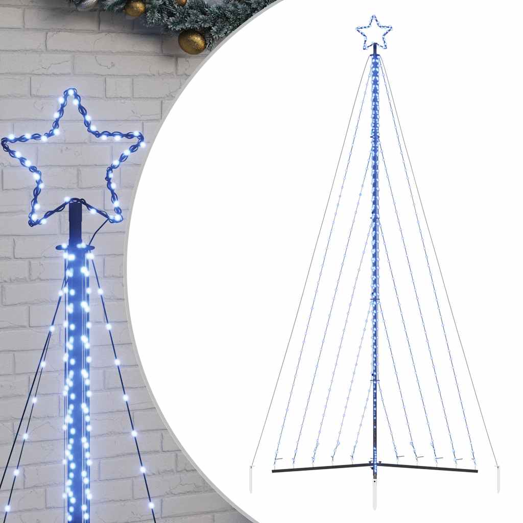 Vidaxxl LED-Weihnachtsbaum 570 LEDs 399 cm blau
