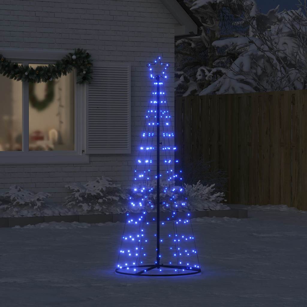 Vidaxxl LED-Weihnachtsbaum 200 LEDs 182 cm blau