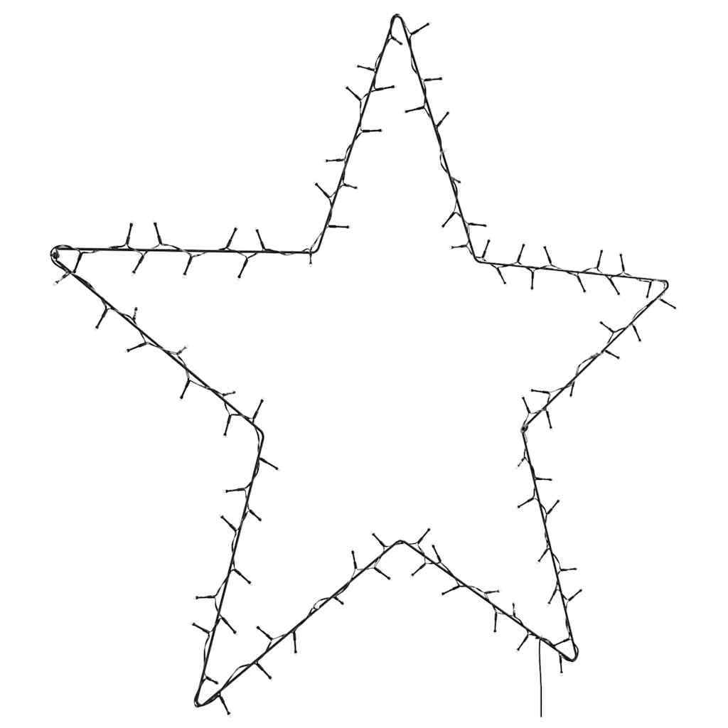 VidaXL Weihnachtsbeleuchtung Sternsilhouette 115 LEDs warmweiß