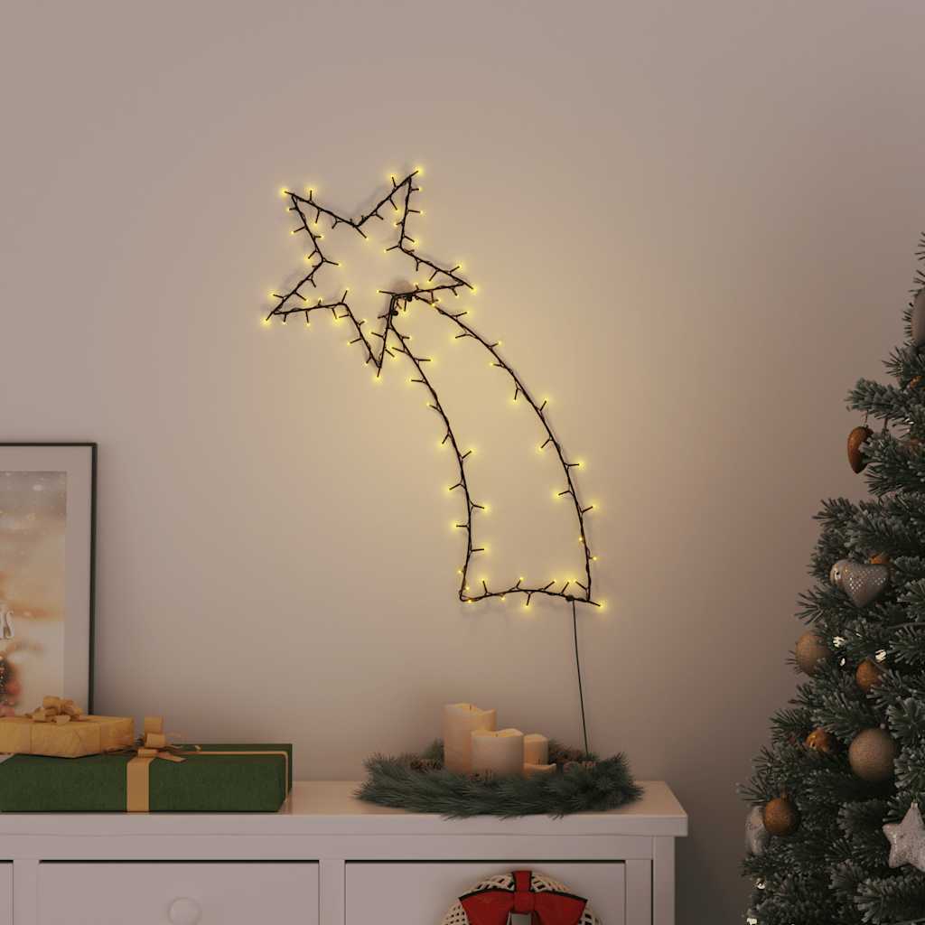 VidaXL Weihnachtsbeleuchtung Sternschnuppe Silhouette 115 LEDs warmweiß