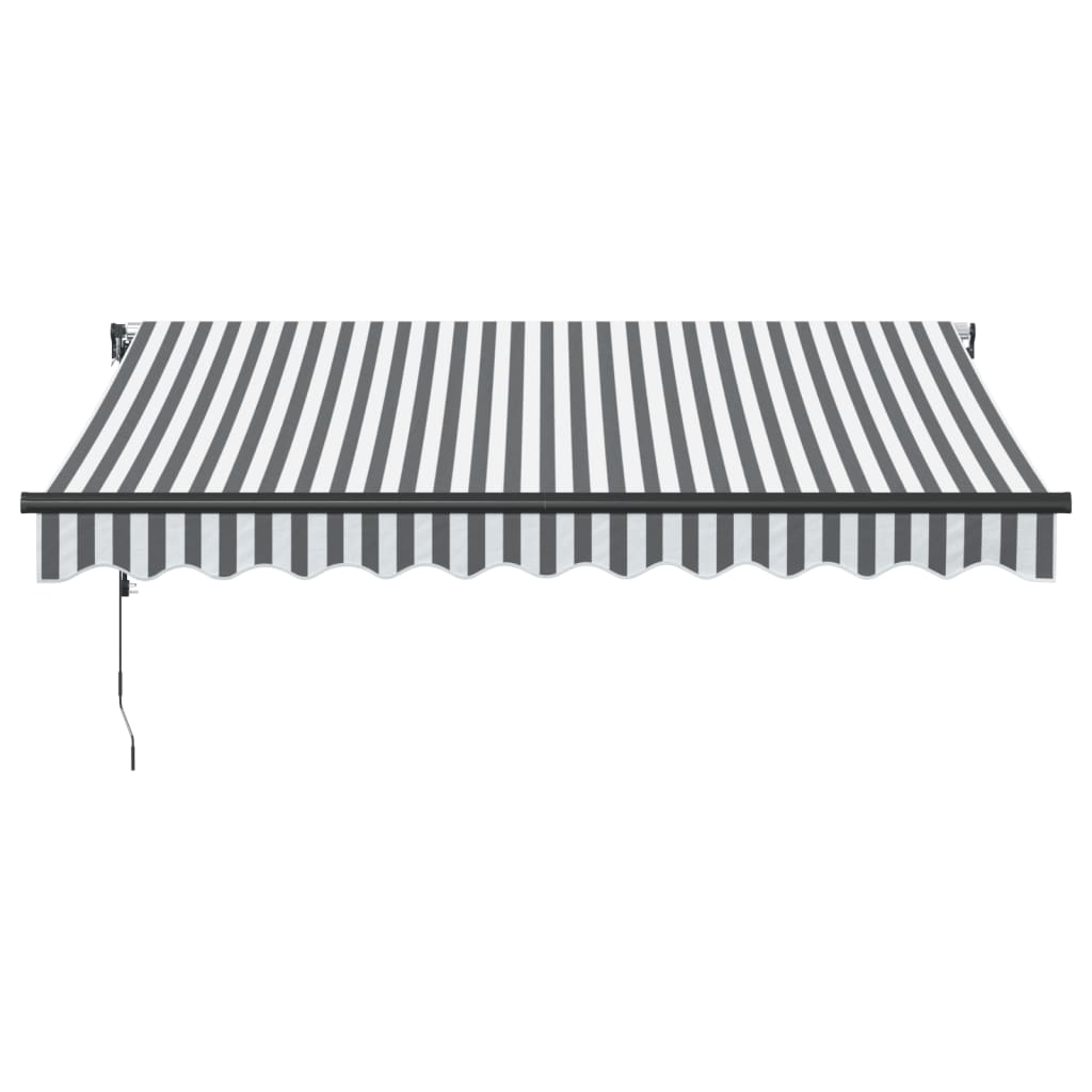 VidaXL Markise automatisch ausziehbar 300x250 cm Anthrazit und Weiß
