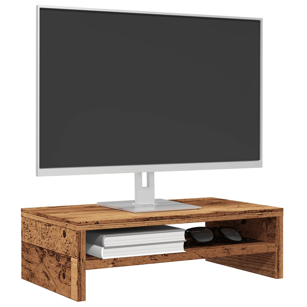 VidaXL Monitorständer 42x24x13 cm Holzwerkstoff, altholzfarben