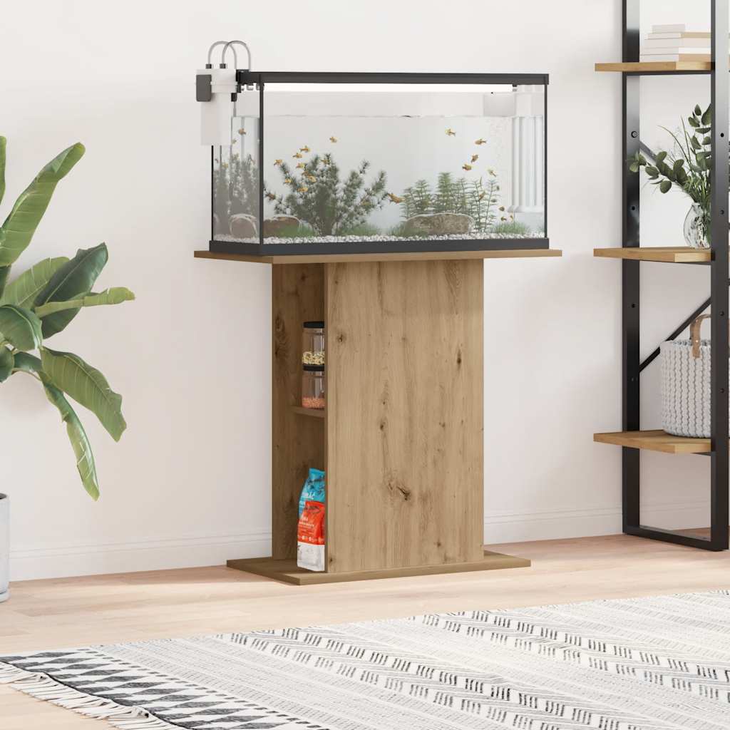 Vidaxx Aquarienständer 36 x 75 x 72,5 cm, handgefertigtes Holz, handgefertigte Eiche