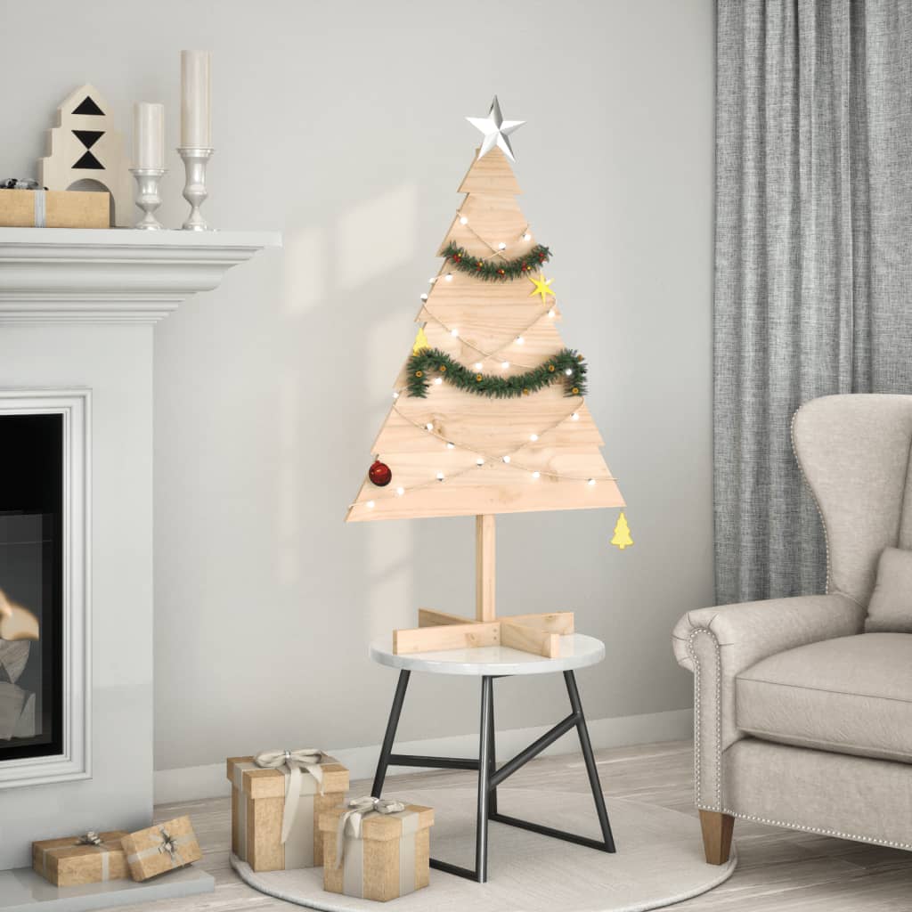 VidaXL Weihnachtsdekoration Weihnachtsbaum 110 cm Massivholz