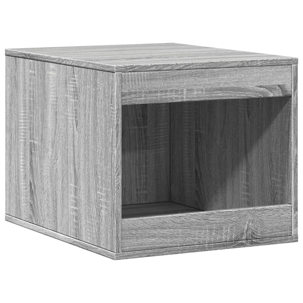 Vidaxxl Katzentoilette 47 x 59 x 42 cm, Holzwerkstoff, Farbe Sonoma-Eiche, Grau