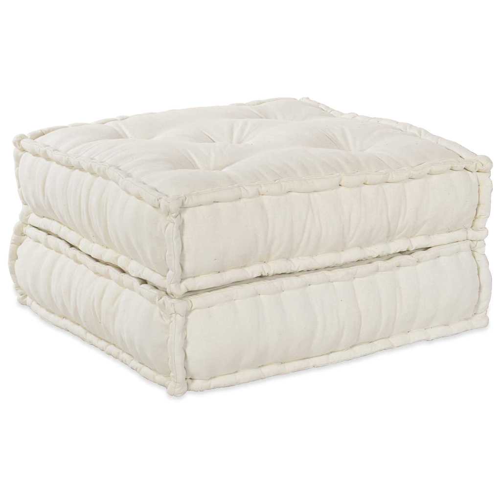 Vidaxl modulair bank 2 pcs crème 140 x 70 x 36 cm stof