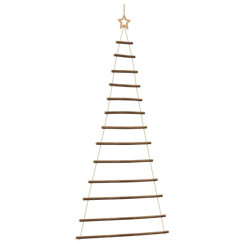 Vidaxl hangende kerstboom met topster 86x180 cm natuurlijke tak
