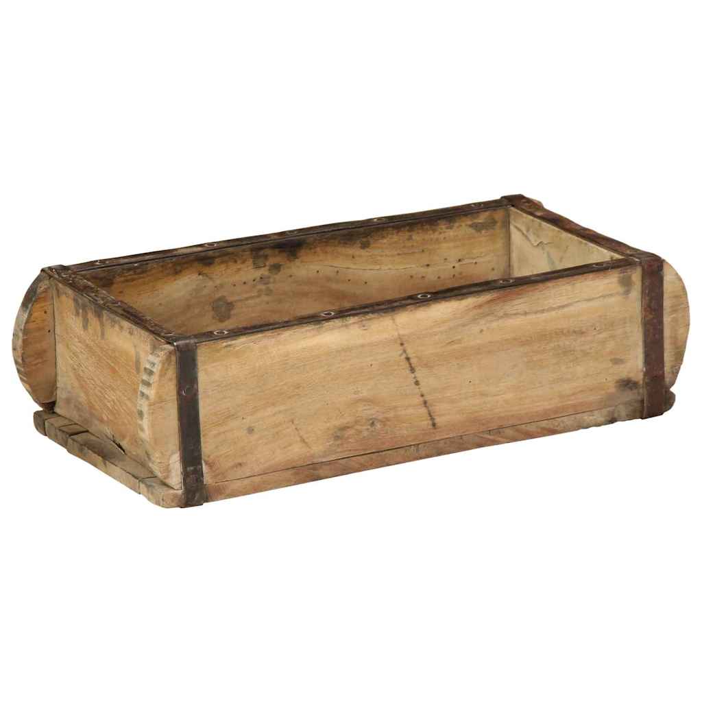 Vidaxl dienblad 4 pcs bruin 30 x 15 x 9 cm massief gerecycled hout