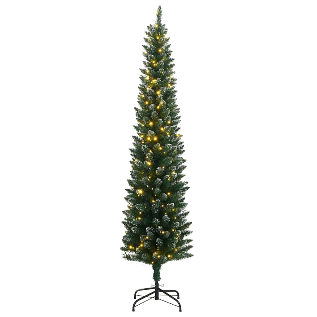 VidaXL Künstlicher Weihnachtsbaum schmal mit 300 LEDs 210 cm
