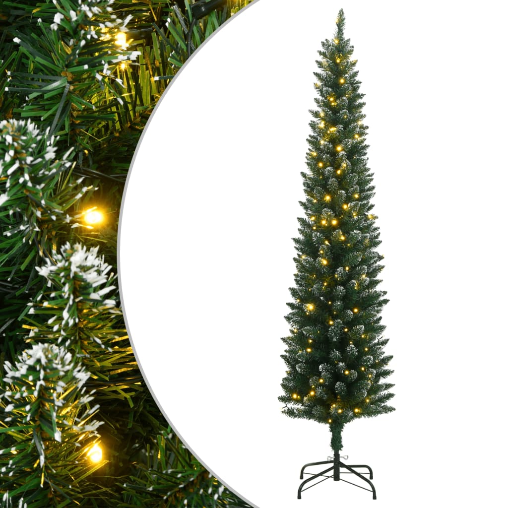 VidaXL Künstlicher Weihnachtsbaum schmal mit 300 LEDs 240 cm