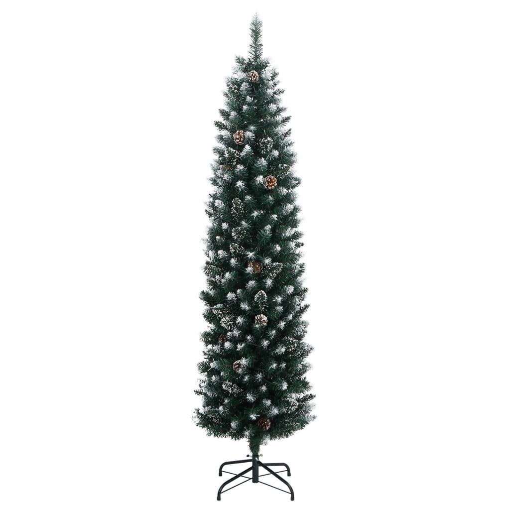 VidaXL Künstlicher Weihnachtsbaum schmal mit 300 LEDs 240 cm