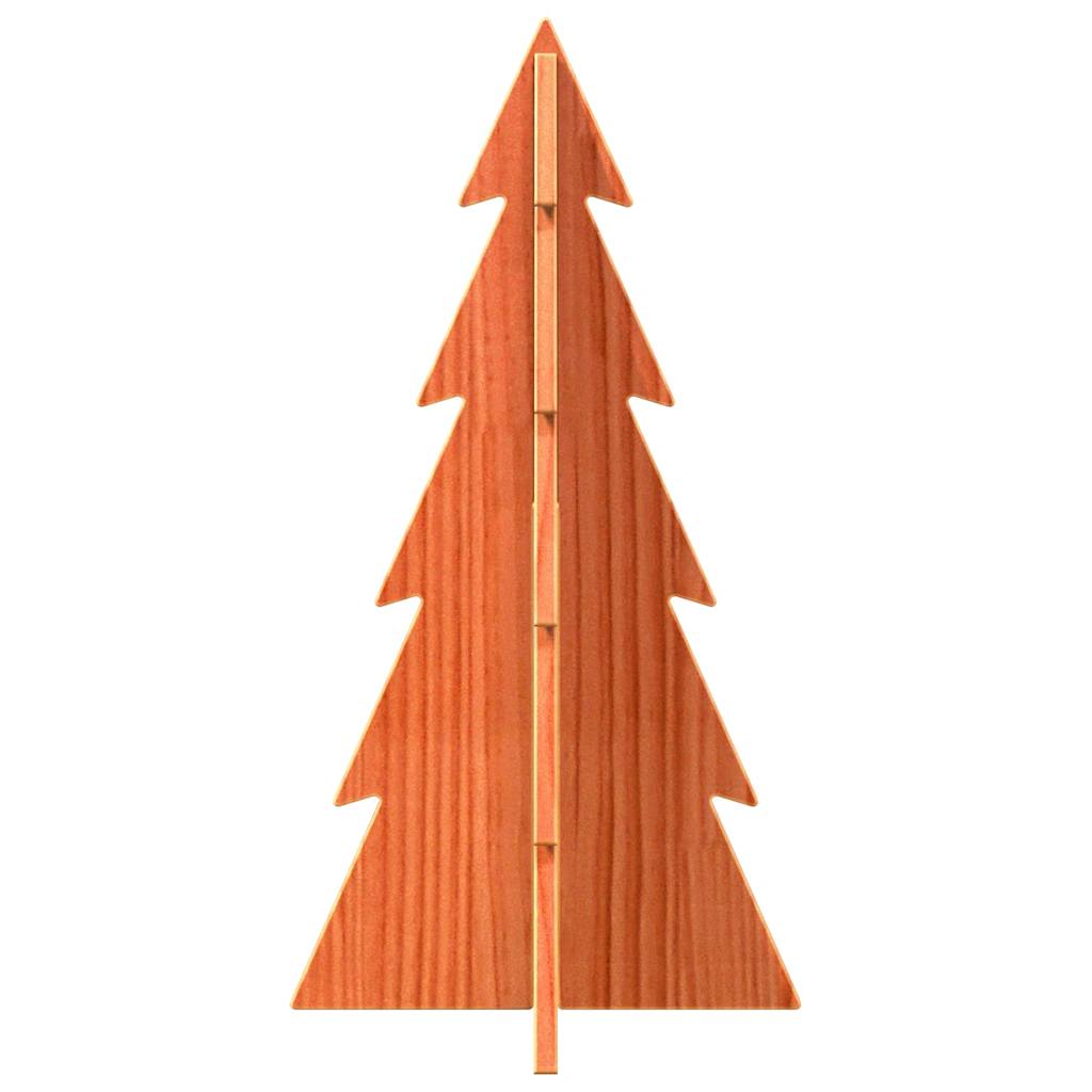 Vidaxx Weihnachtsdekoration Weihnachtsbaum 59,5 cm massives Kiefernholz, waschbraun