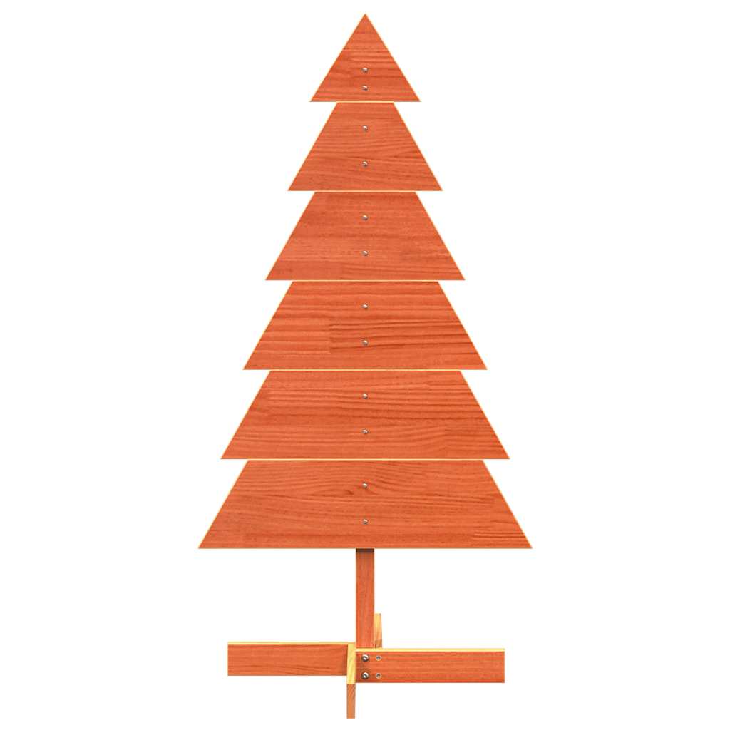 Vidaxx Weihnachtsdekoration Weihnachtsbaum 120 cm massives Kiefernholz, waschbraun