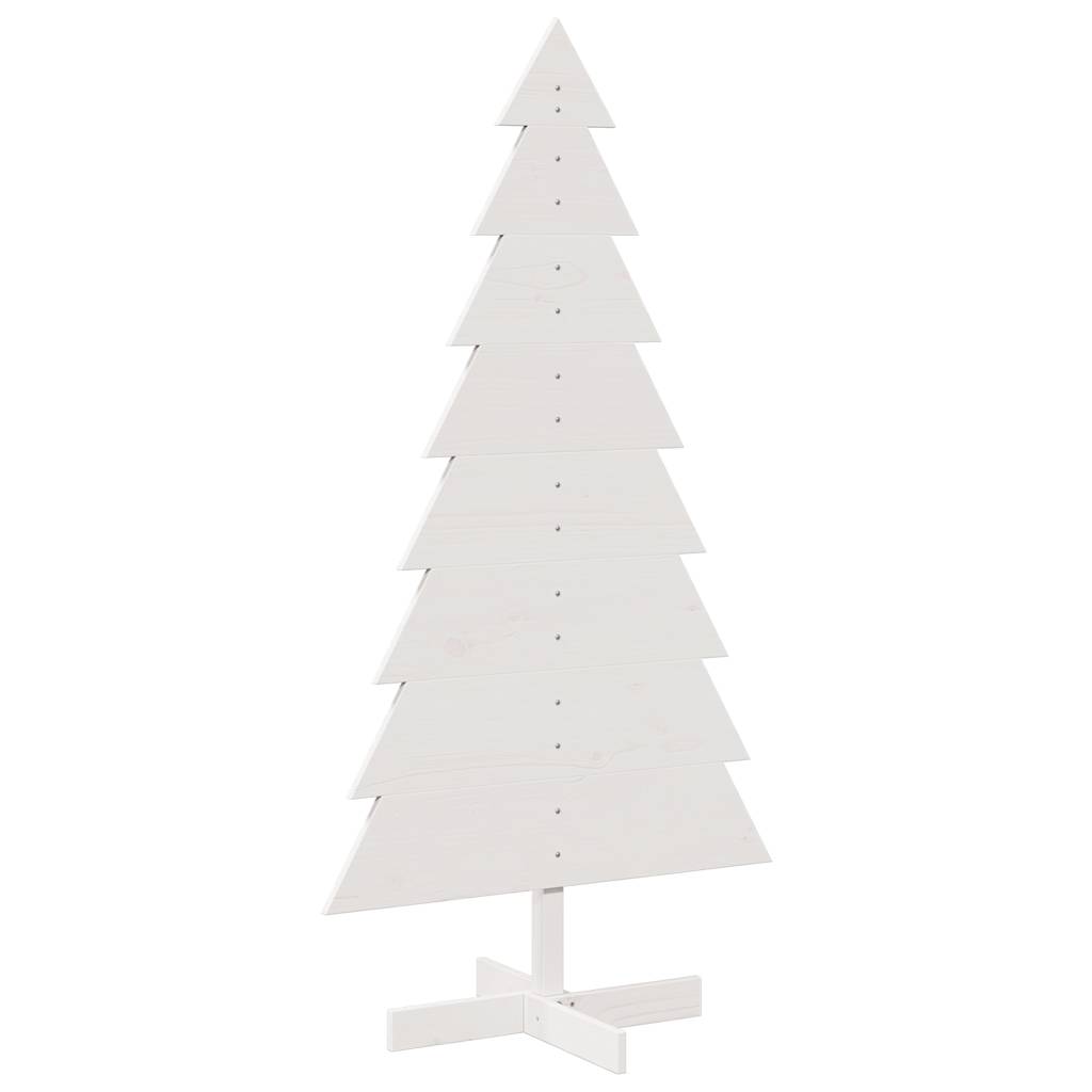 Vidaxx Weihnachtsdekoration Weihnachtsbaum 150 cm massives Kiefernholz weiß